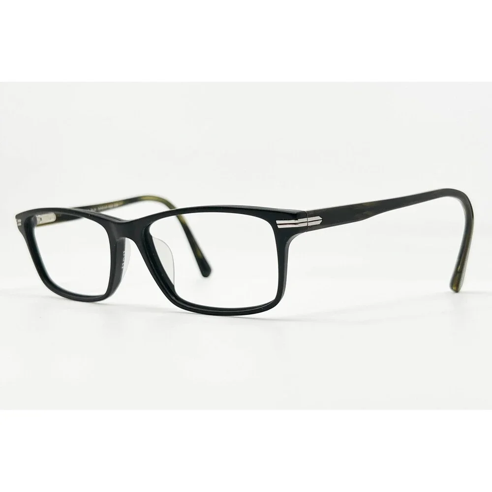 Van Heusen Eyeglasses Mens Black H188 BLK Rectangular Frame 57-17-150